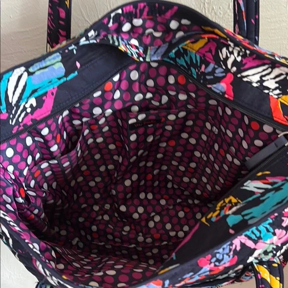 Vera Bradley Butterfly Flutter Quilted Tote Bag - Picture 4 of 4